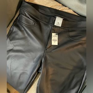 Faux leather leggings
